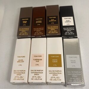 New Set of 8 Tom Ford perfume samples